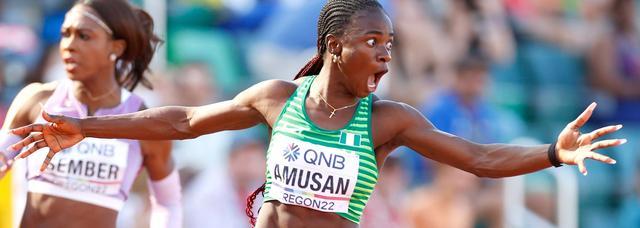 尼日利亚选手在田径项目中表现出色 尼日利亚选手在田径项目中表现出色